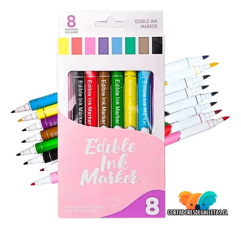 Lápices Tinta Comestible - Set 8 Unidades