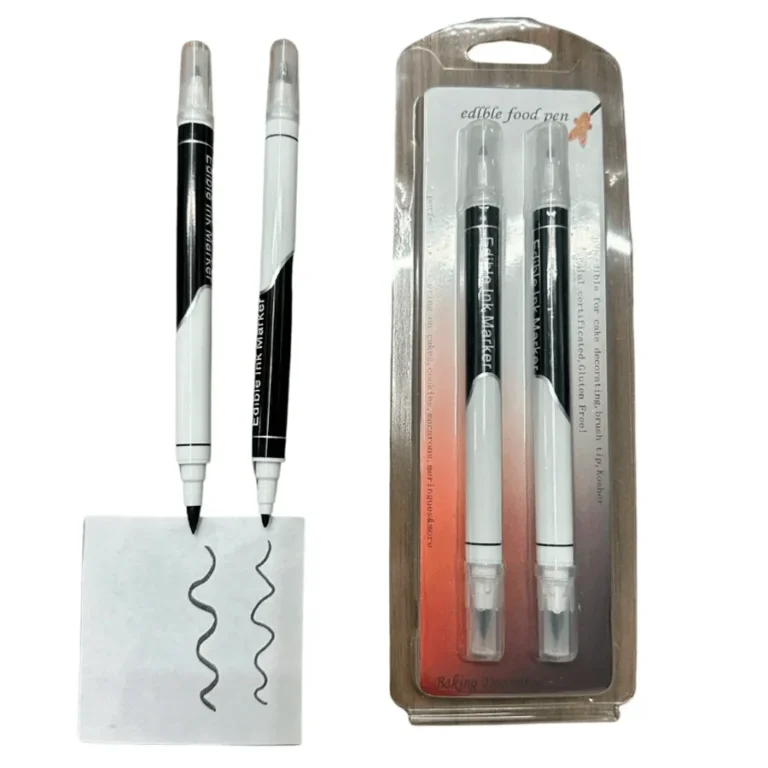 Lápices de tinta comestible negra (pack 2 unidades, doble punta)