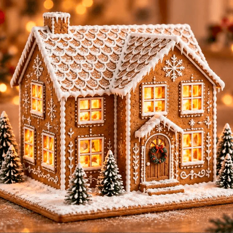 Set Casa de Jengibre XL 2026 – Cortadores Navideños (21×24×18 cm)